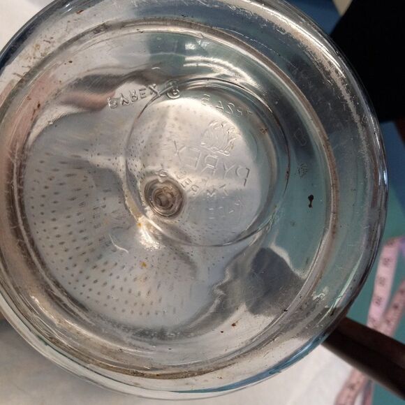 Vintage Pyrex Flameware/Bakelite Handle Coffee Pot 78248 Cottagecore Grandmacore - Picture 2 of 13